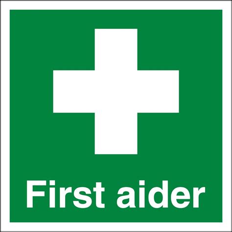 First Aider Labels From Key Signs Uk
