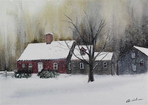 Snowy Afternoon Painting By Glenn Galen Fine Art America