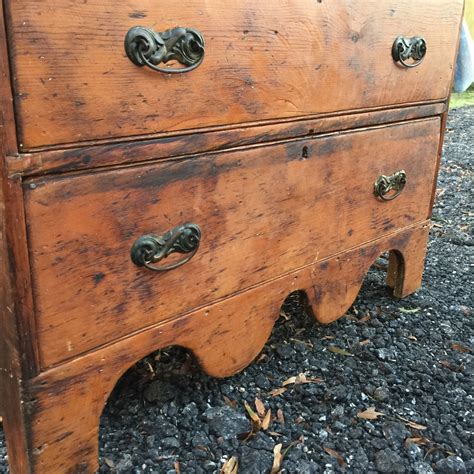 Antique Chest Of Drawers Pre Civil War Furniture Solid Wood Etsy
