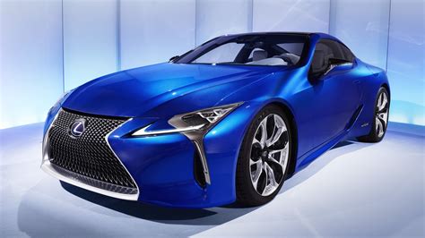 2016 Lexus Lc 500h Cars Hybrid Blue Wallpapers Hd Desktop And