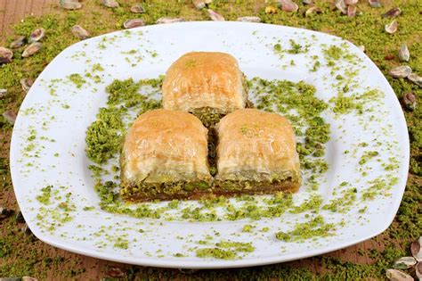 The Best Turkish Baklava Fresh And Delicious Pistachios Together With