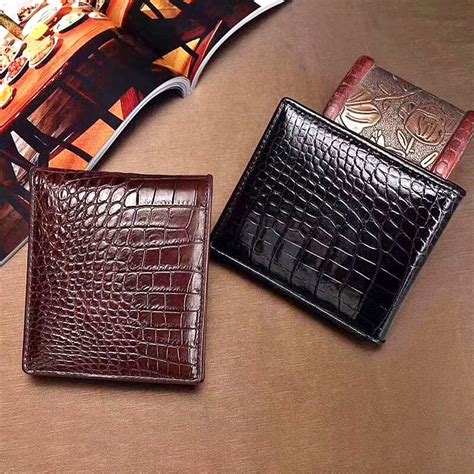 Luxury Crocodile Wallet Premium Crocodile Bifold Wallet Leather