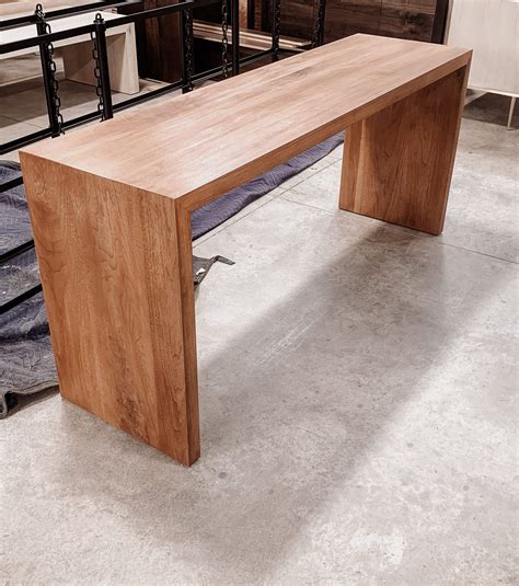 Walnut Waterfall Table Mdm Design Studio