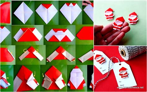 Create Extremely Cheerful Diy Origami Santa Claus For Your Decor Or As