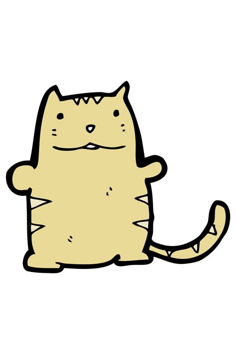 Cat Whiskers Cartoon Clip Art Lazy Fat Cat Png Download 8001200