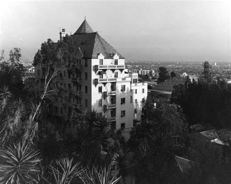 Ca View Of The Chateau Marmont Hotel As Seen From The