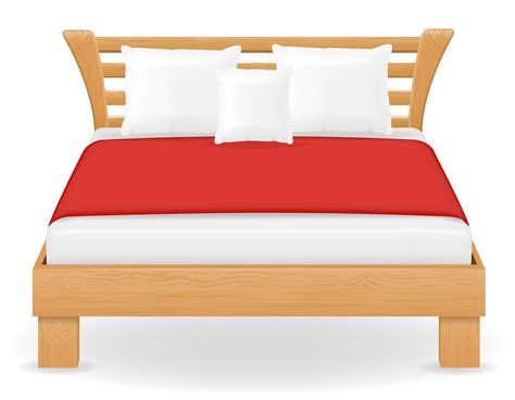 Double Bed Furniture Vector Illustration 514538 Vector Art At Vecteezy