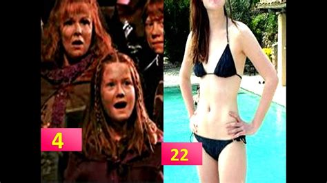 ginny weasley bonnie wright from 3 to 26 years old harry potter movie star then and now