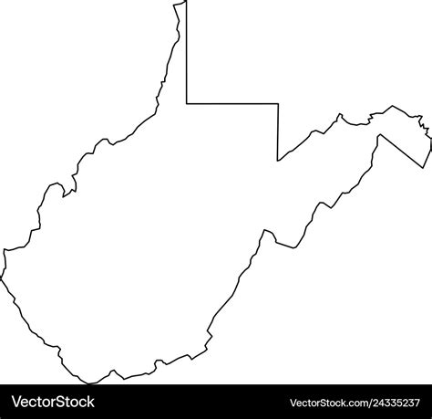 West Virginia Outline Svg