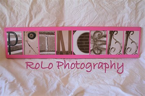 Rolo Photography Alphabet Word Art 8 Letters