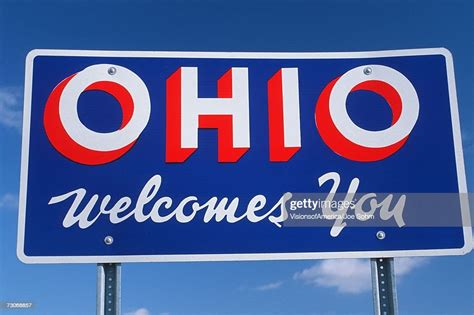 Welcome To Ohio Sign High Res Stock Photo Getty Images