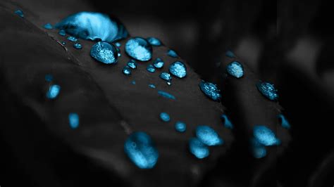 Wallpapers Hd Blue Droplets