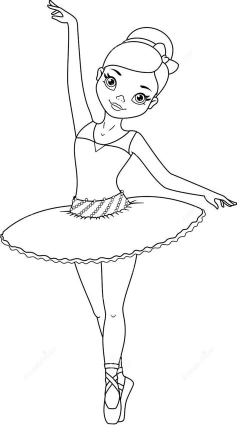 Cute Ballerina Coloring Page Free Printable Coloring Pages For Kids