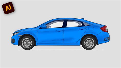 Adobe Illustrator Tutorial Car Illustration Design Youtube