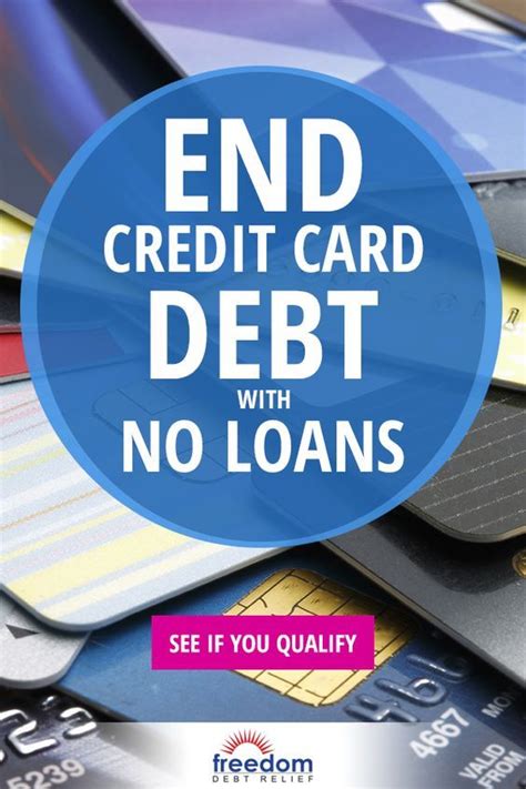 Call the customer service phone number on the back of your credit card and ask for a reduced rate. Get out of debt and on with your life. Freedom Debt Relief offers a way out - no loan required ...