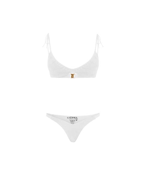 shop ariel bikini white from oceanus swimwear at seezona seezona