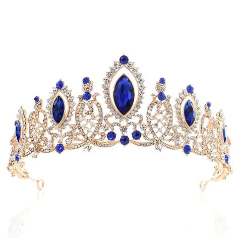Blue Tiara Royal Blue Tiara Blue Crown Majestic Crowns