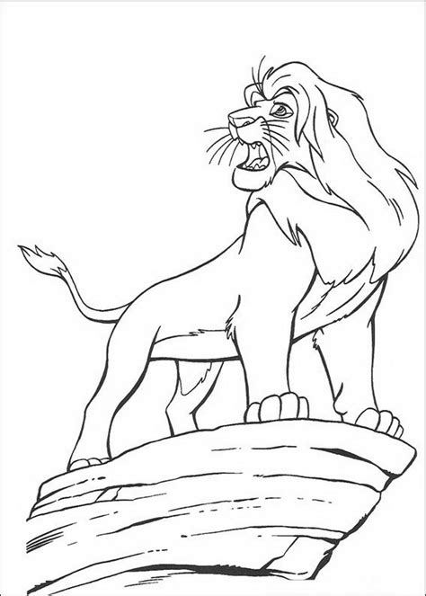 Kleurplaten van simba, mufasa, pumba, timon. Kids-n-fun | Kleurplaat Lion King of de Leeuwenkoning ...
