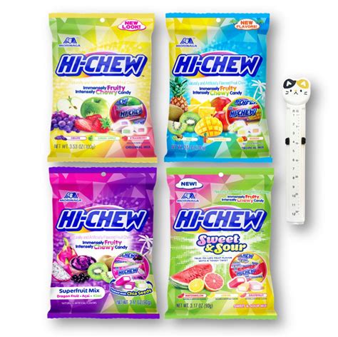 Hi Chew Fruit Chewy Candy Peg Bag Mix 4 Pack Varieties With Animal