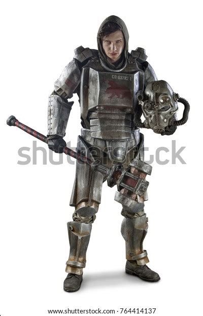 Futuristic Soldier Steel Armor Cyber Punk Stock Photo Edit Now 764414137