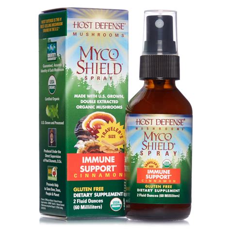 host defense mycoshield spray daily immune support powered by mushrooms
