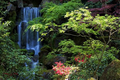 Pictures Usa Portland Oregon Nature Waterfalls Gardens 1920x1280