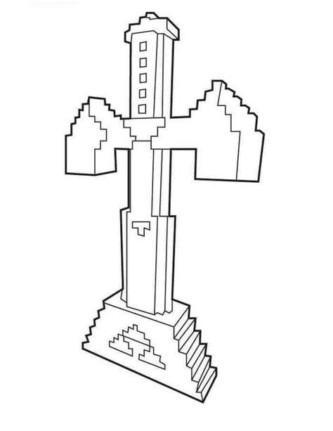 ️diamond Sword Minecraft Coloring Pages Free Download