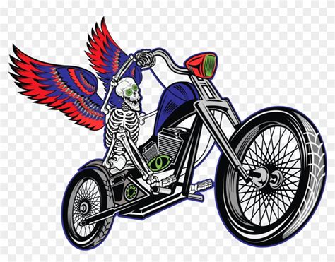 Skeleton On A Motorcycle Hd Png Download 1200x8852904813 Pngfind
