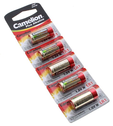 15v Camelion Batterie Plus Alkaline Lr1 Lady N 945mah 5er Blister