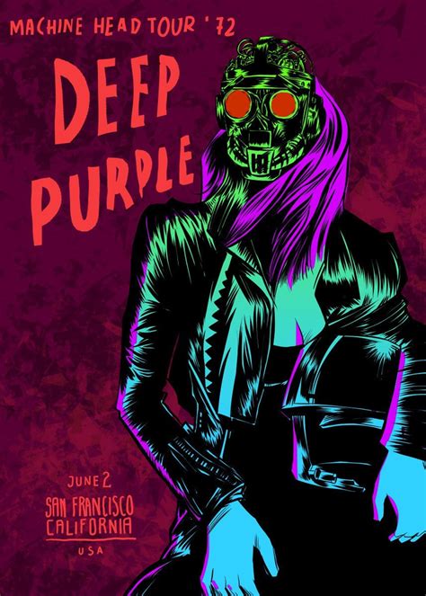 Deep Purple Gloss Poster 17x 24 Inches Etsy
