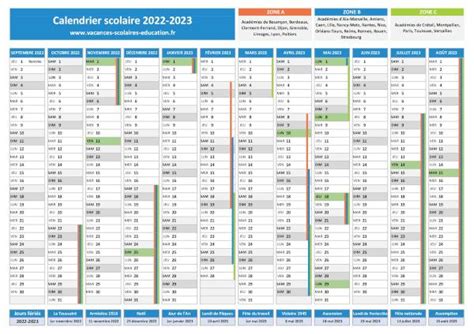 Vacances Scolaires 2022 2023 Dates Et Calendrier Scolaire 2022 2023
