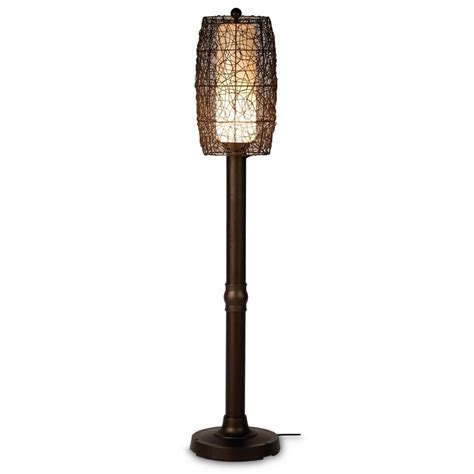 Shop Patio Living Concepts 70 In Plug In Outdoor Floor Lamp At