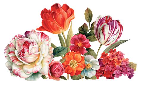 Decoupage Flower Flower Painting Flower Painting Png Flower Pattern