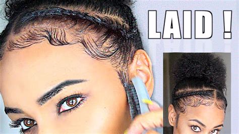 How To Slay And Lay Your Edges Baby Hair Tutorial For Beginners Video