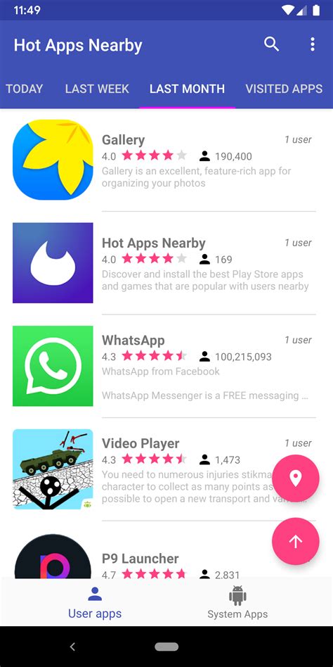 Hot Apps Nearby Discover Android Apps Popular Nearby