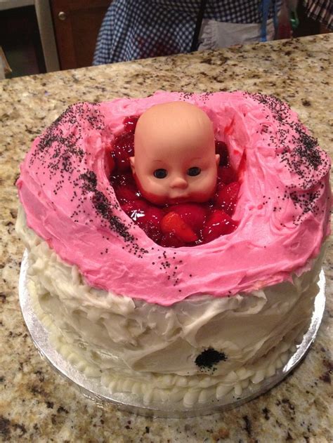 One can also create a funny video clip for the parents and send it in a dvd. Baby shower cake. Funny! | Funny wedding cakes, Baby ...