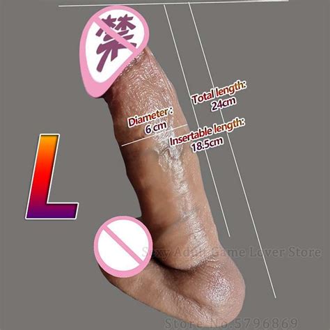 Jual Dildo Realistic Penis Soft Silicone Huge G Spot Stimulate Skin