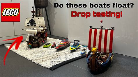 Do These Lego Boats Float Drop Testing Youtube