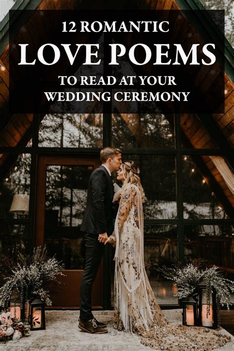12 Romantic Love Poems To Read At Your Wedding Ceremony Junebug Weddings