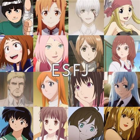 Esfj Extraverted Observant Feeling And Judgment Anime Anime