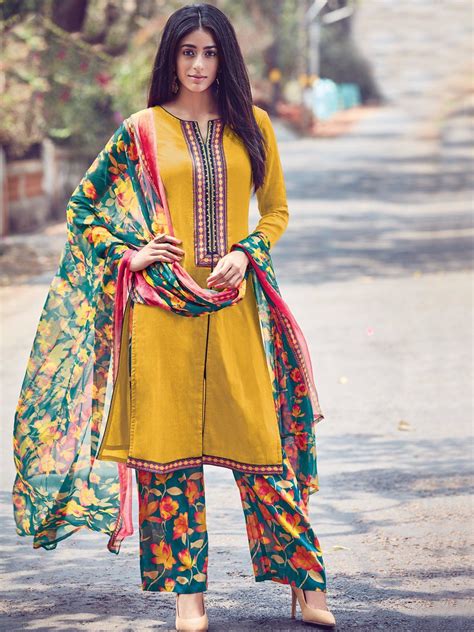 An indian women clothing store can never be complete without sarees because in india sarees is one clothing which is worn by most women and this can never be out of wholesale salwar is only one website in india that sell wide range ladies dress and wholesale mens kurta pajama at supplier cost. Shop Nice yellow cotton plain festive wear ready made ...