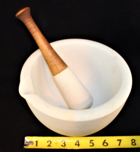 Antique Apothecary Maddock And Sons Mortar And Pestle 4 Made In The 1890s