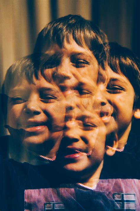 Boy With Many Faces Stock Image Image Of Grin Happy 61197283