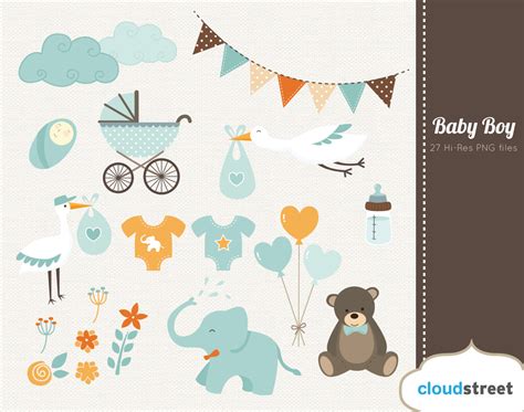 Free Baby Shower Clipart Boy Free Baby Shower Clip Art Images Clipart