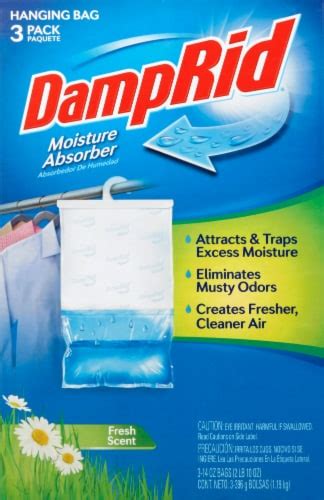 Damprid 42 Oz Fresh Scent Hanging Moisture Absorber 3 Count Fg83k