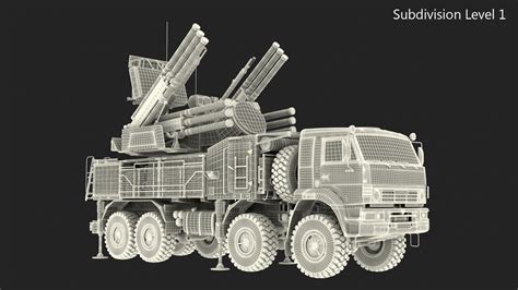 3d Model Missile Pantsir S1 Sa 22 Turbosquid 1487013