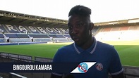 Premières réactions de Bingourou Kamara | RC Strasbourg Alsace - YouTube