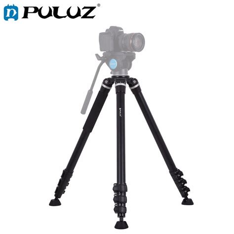 Puluz 4 Section Folding Legs Metal Tripod Mount For Dslr Slr Camera