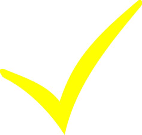 Yellow Check Clip Art At Vector Clip Art Online Royalty