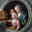 The Camera Obscura, 1764 Painting by Charles Amedee Philippe Van Loo ...